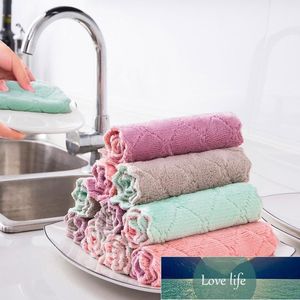 Ściereczki do czyszczenia 8 sztuk Home Mikrofibry Ręczniki do chłonnej kuchni Grubszy Tkaniny Micro Fiber Wipe Table Towel Danie Tableware1