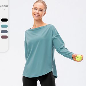 Women Clothing Tops Tees T-Shirt Womens Yoga Fitness Exercise Running Dance Training Blouse Soft Breathable Quick Drying Long Sleeve joggers girls