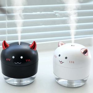 200ml Air Humidifier Funny Design USB Devil Ultrasonic Aroma Essential Oil Diffuser For Office Car Home Purify Atomizer 210724