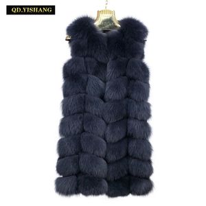 Real Fur Vest Women Winter Natural Real Winter Coat Jackor Customizable Long 211220