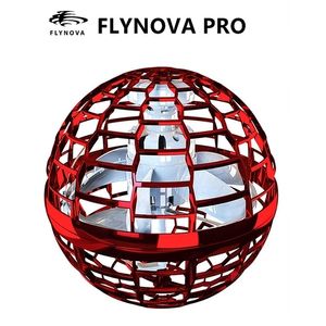 Flynova Pro Flying Ball Spinner Toy Hand Controlled Drone Helicopter Hoverball Mini UFO With RGB Light Kids Boys Girls Gifts 220224