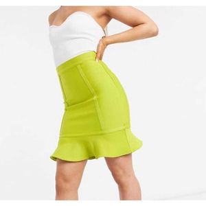 Winter women's bandage skirt sexy tight-fitting hip bust fishtail skirt fashion party nightclub Vestidos skirt 210625