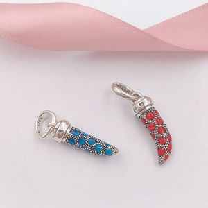 Takı Yapma Kitleri 925 Ayar Gümüş Zincir Boncuk Pandora Jewlery Turkuaz İtalyan Boynuz Charms Kadınlar Bilezik Erkekler Için Özel Kolye Için DIY Billeke 397203en168