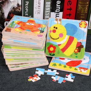 Wooden Animal Puzzles for Kids to Years Old Boys and Girls Early Education Toys