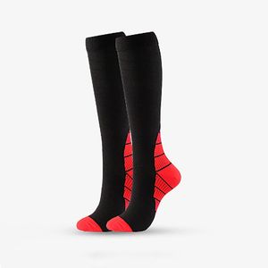 Sports Socks Fashion Women's Men Absorb Sweat Patchwork Nylon Long Tube Compression Outdoor Athletic Over Knee Stockings#p4