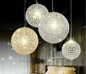 LED Crystal Ball Chandelier Nowoczesny Luksusowy Projekt Żyrandole Nabudza Avize Hanglamp Lampy Wisiorek Oprawy Abajur 90-260V