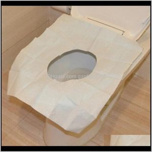 Disposable WC stoelhoezen Waterdichte bacteriën proof papieren Cover Inheemse houtpulp voor reisbadkamer PMAK0 B0Q1N