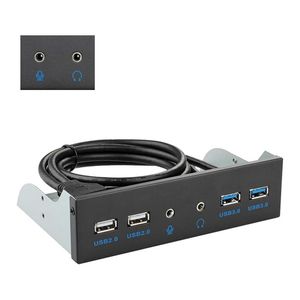 Wholesale usb optical drive resale online - Computer Cables Connectors USB Front Panel Hub Optical Drive Inch Expansion Board Ports Support