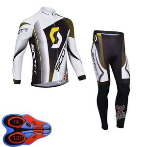 Spring/Autum SCOTT Team Mens cycling Jersey Set Long Sleeve Shirts and Pants Suit mtb Bike Outfits Racing Bicycle Uniform Outdoor Sports Wear Ropa Ciclismo S21042052