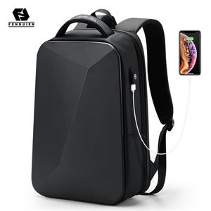 Fenruien Moda Wielofunkcyjna Hard Shell Series Backpack Mężczyźni Anti Theft Wodoodporny Laptop Business Travel 211215