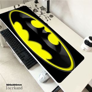 Velocidade Gamer Mouse Pad 900x400mm Teclados Mat Mousepad Mousepad Borracha Gaming Mouse Pad Secretária Mad DIY Design Batmans