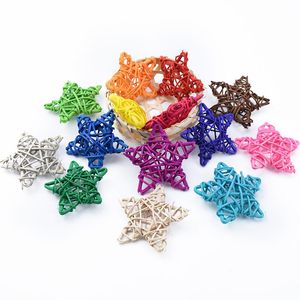 Decorative Flowers & Wreaths Christmas Decoration Rattan Ball DIY Curtain Hanging Accessories 5 Artificial Grass Star And Love Wedding Home