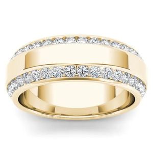 14k White 2 Carat Wedding per le donne Hip Hop Bizuteria Anelli De Diamond Gemstone Jewelry 14K Gold Ring Men