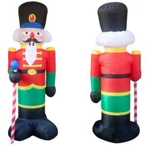 クリスマスの装飾2 mくさびクラッカーの膨脹可能なLEDライトアップの装飾屋外ホリデーデコレーション人形