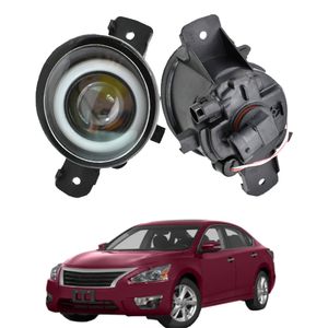 2in1 Fonksiyonu Araba Ön Tampon LED Sis Işık Montaj Melek Göz Gündüz Koşu Lambası 12 V Nissan Altima 2008-2015 için
