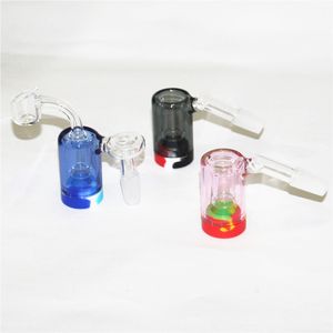 14mm 18mm Multifunction Glass Ash Catcher Bowl For Hookahs Gourd Percolator Two joint size ash catchers bubbler with quartz nails