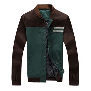 メンズバーシティジャケット秋のミリタリーコートファッションスリムカジュアルオスのアウターウェア野球ユニフォームM-4XL 211214