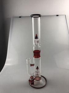 Narghilè, bong, giunto 18 mm, 16 pollici, rosso