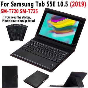 Клавиатура сенсорной панели для Samsung Galaxy Tab S5E 10.5 2019 SM-T720 SM-T725 T720 T725 Smart кожаная крышка из кожи Отсоединить клавиатуру + ручка