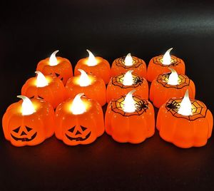 480pcs Halloween Party Decorations LED elektroniska pumpa lampor atmosfär dekoration glödande leksaker squash ljus ljus sn2913