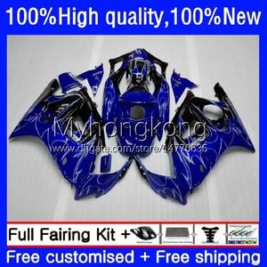 Kit de corpo para Honda CBR600FS CBR600CC CBR600F2 1991 1992 1993 1994 Bodywork 34no.118 CBR600 Blue Chamas F2 91-94 CBR 600F2 600 FS CC 600cc 600FS 91 92 93 94 Feeding