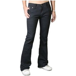 men's fashion retro long denim flared pants high quality Japanese and Korean black loose large size 211112