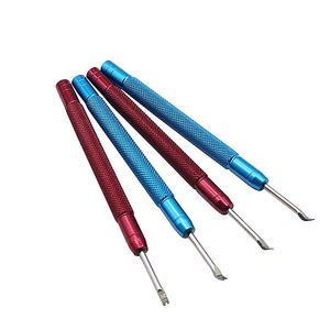 Bekijk bands Rood Blauw Reparatie Tool Kit Hand Remover Handmatige Naaldbar Vervanging Gereedschap Accessoires Roestvrij staal
