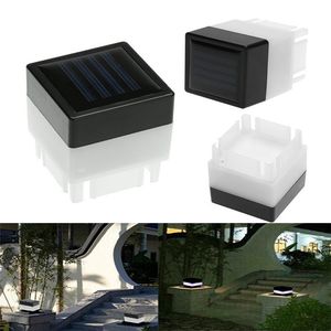 Lâmpada solar LED Luzes solares de jardim Post Cap Light Square Powered Pilar Lights Para ferro forjado Esgrima Quintal Quintais Portão Paisagismo Residencial