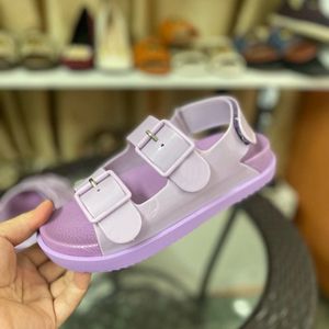 Sandali con plateau da donna di marca di lusso Cinturino con fibbia Cinturino alla caviglia Tacco basso Scarpe da passeggio in pelle di mucca Viola Rosso Taglia grande 34-42