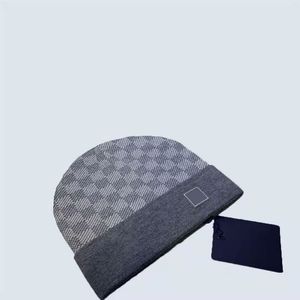 5Color Lattice Pattern Stampato Beanie Designer Uomo Berretto lavorato a maglia Moda di lusso Autunno Inverno Caldo cappello di lana Berretti da donna Berretti da uomo D2111126HL