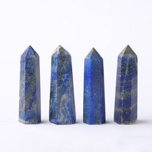 Lapis Lazuli Raw Quartz Tower Arts Ornament Mineral Healing Wands Reiki Chakra Energy Stone Natural Crystal Point