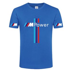 Дизайнерская мода мужская футболка Bmw Power Summer Cotton 2021 Мужские повседневные короткие рукава Сплошной цвет Унисекс с круглым вырезом Хип-хоп Быстросохнущие футболки Спортивные топы