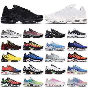 Mens Sneakers Classic Tn Women Running Shoes Black Red White Breathable Sports Trainers