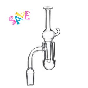 New Quartz Banger Nail con vetro Bubble Carb Cap 10mm 14mm 18mm maschio femmina Giunto 90 gradi per tubo bruciatore olio rig Bong