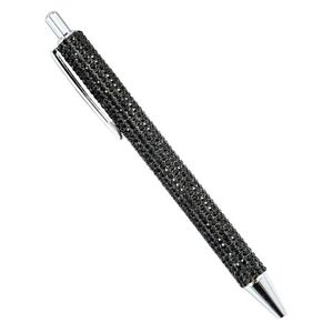 2021 Nya BallPoint Pennor 20st / Lot Creative Diamond Retractable Pen Metal Office Retro Crystal