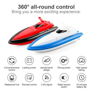 Wholesale racing boat control for sale - Group buy 2 g Upgrade Version Remote Control Speed Boat km h High Speed Rc Boat Childrens Yacht Racing Boat Water Boy Toy Gift
