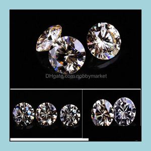 Diamanti sciolti gioielli 200Psc/lotto di alta qualità 3A trasparente cubic zirconia gemme sintetiche pietra per 5,25-8 mm consegna di goccia 2021 Q6Hce