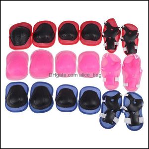 Wholesale skate protective for sale - Group buy Safety Athletic Outdoor As Sports Outdoors6Pc Set Adjustable Skating Protective Gear Set Elbow Pads Bicycle Skateboard Ice Skate Roller Knee