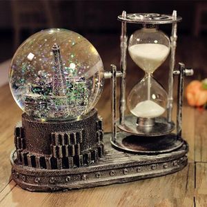 Övriga klockor Tillbehör Vintage Hourglass Ampulheta Hantverk Sand Klocka Timer Heminredning För Födelsedag Present Hour Glass