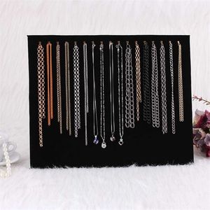 17 Hooks Jewelry Fashion Organizer Display Stand Necklace Dangling Pendant Chain Rack Joyeros Organizador De Joyas 211105