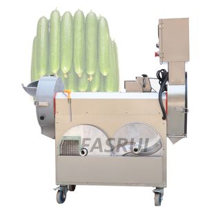 Double Headed Automatic Vegetables Cutting Machine Multi Function Commercial Chopping Vegetable Cutter Maker