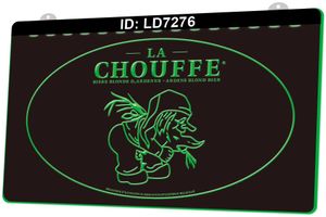 Ld7276 la chouffe biere blonde пивной бар 3d гравировка светодиодный знак света оптом розничная торговля