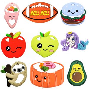 frutta per bambini Massaggiagengive Succhietti Giocattoli per dentizione a forma di frutta in silicone per cartoni animati M3593