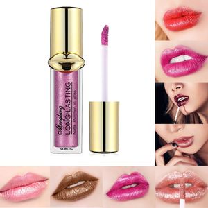 Metallic Pearlescent Lip Glaze Flytande läppstift utan kopp lipgloss matte