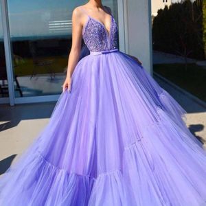 2021 Sexy Soft Tulle Long Beautiful Prom Dresses Lace Appliques Evening Party Gowns Middle East Robe De Festa Plus Size