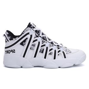 Kobiety trener transgraniczny Top Top Mens Sporty Buty do biegania High-Top Men's Four Seasons Casualne trampki Białe grube pary podeszwy kod: 3 64