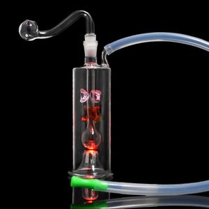 Hookahs Dab Dab Rig Rig Glass Tube Luzes Bongs LED Cor Alterar Cachimilha Tabaco Tabaco Ash Tigela Portátil Shisha Óleo Percolater Bubboth Tubulações