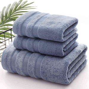 YIANSHU Bamboo Fiber Bath Towels Set Super Soft Breathable Bamboo Hand Towel Home Bathroom Washcloth for Adults 211221