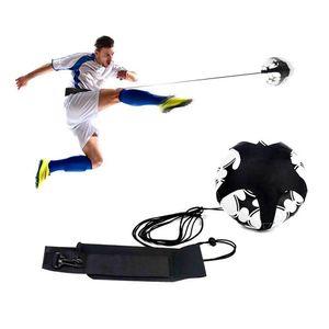 Futebol / Voleibol / Rugby Trainer Futebol Kick Treinamento Aid Mãos Livre Prática Solo Treinamento Equipamento com Cinto Elástico Corda Para Crianças Adultos Dropshipping