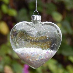 Gift Wrap Diy Idea Acrylic Heart Shaped Balls Clear Fillable Mold Romantic Plastic Shape Christ Christmas Decoration H0Q7
